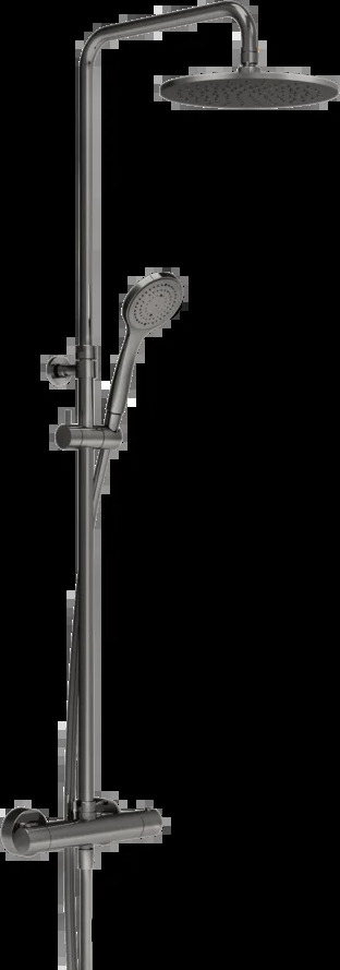 Душевая колонка 35175 706 Gessi Minimalistic shower ЧЕРНЫЙ МЕТАЛЛ PVD