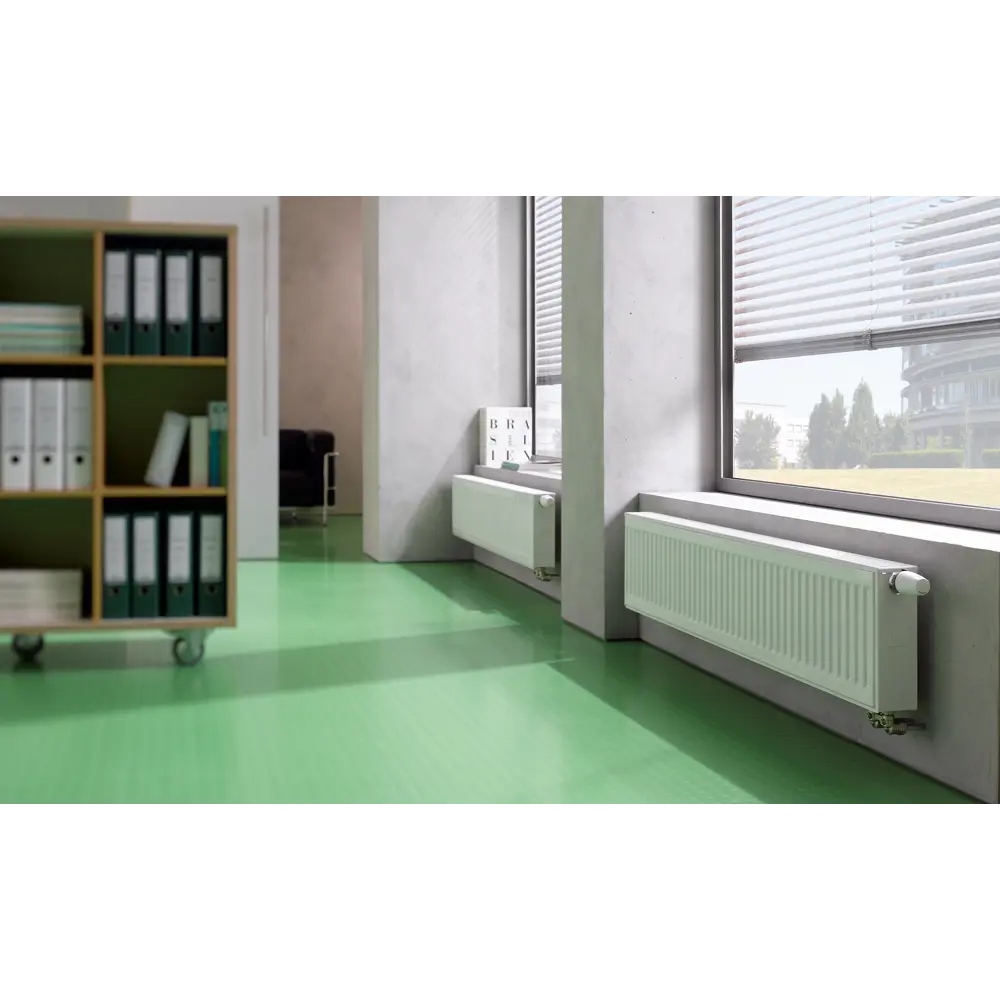 Радиатор панельный Kermi Profil FTV220301001R2Y 22 300x1400 нижнее правое подключение сталь белый STLM-2086976 - Вид №2