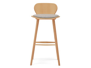 Высокий стул из ясеня с мягким сиденьем