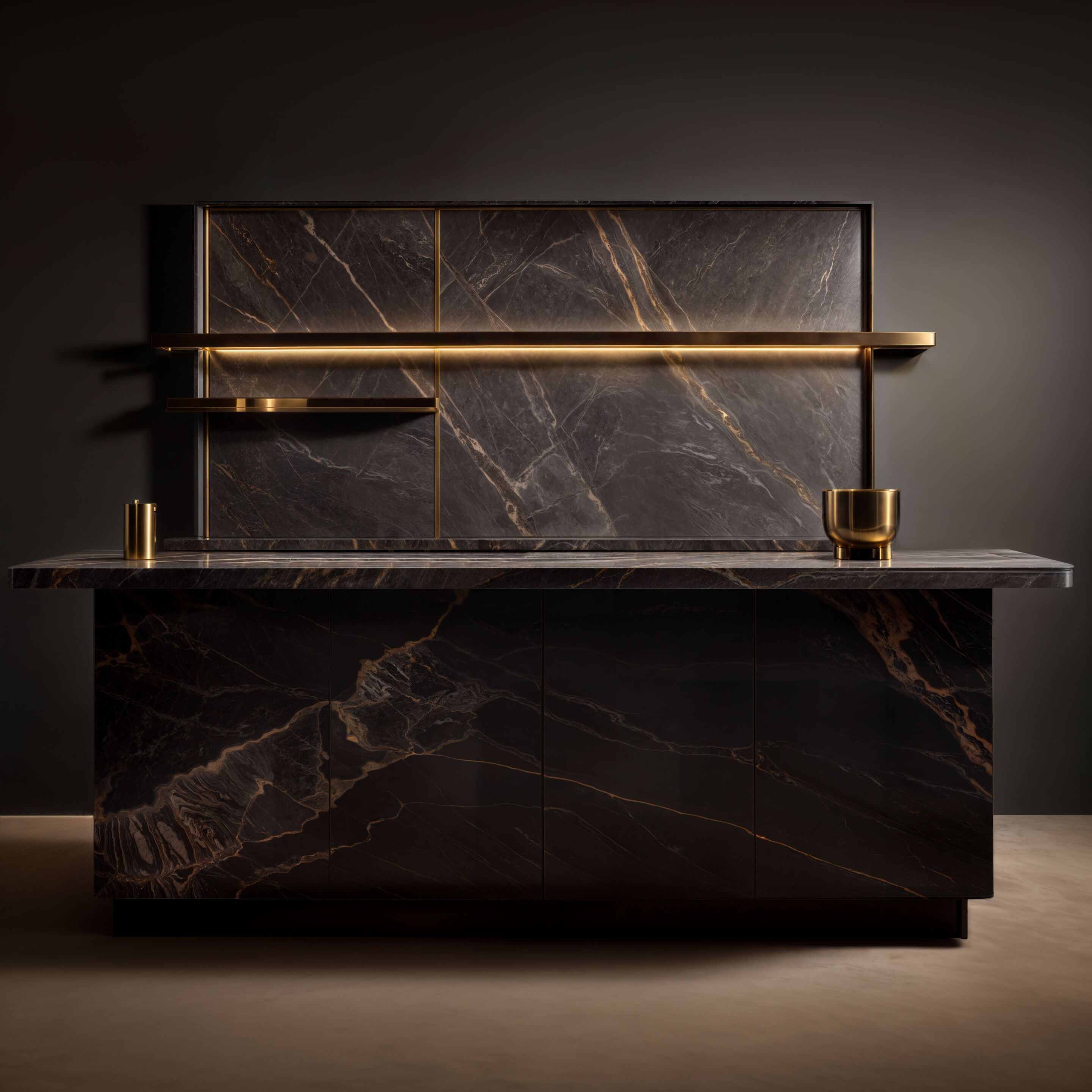 Мраморная кухня с островом Wayne Enterprises Home Collection WE-190 ARCH-00035255 - Вид №1