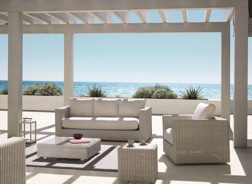 Ethimo Низкий садовый столик из ethimo etwick® Cube Cbtb20gl - Вид №6