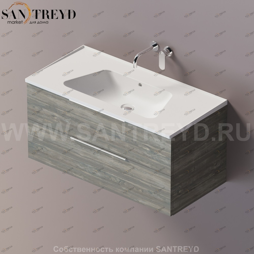 Flaminia BLOOM Тумба под раковину 105 см с 1 ящиком BBX839.WE Ceramica Flaminia