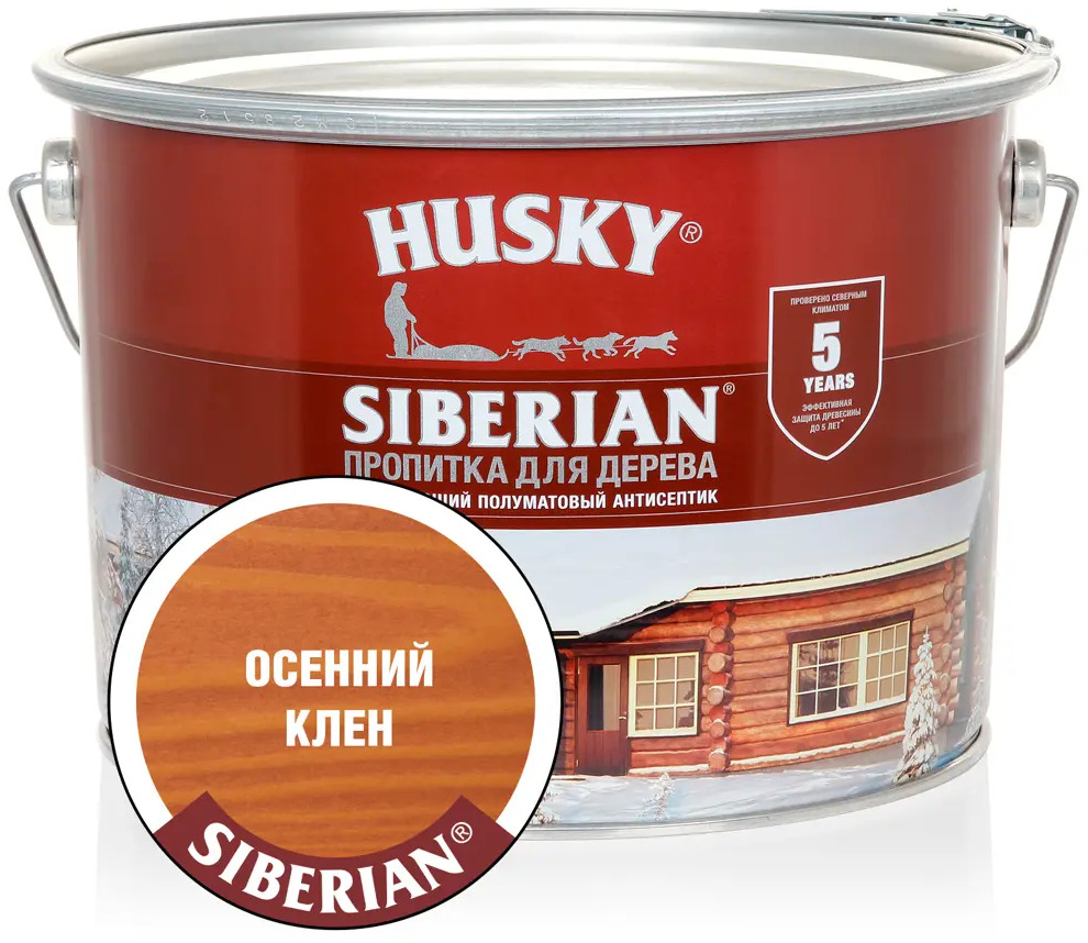 90286459 Антисептик HUSKY 28830 полуматовый орех 9 л STLM-0855166