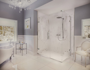 Дверь душевая для установки с боковой панелью GHH1300H L или R Merlyn Arysto Хромированный