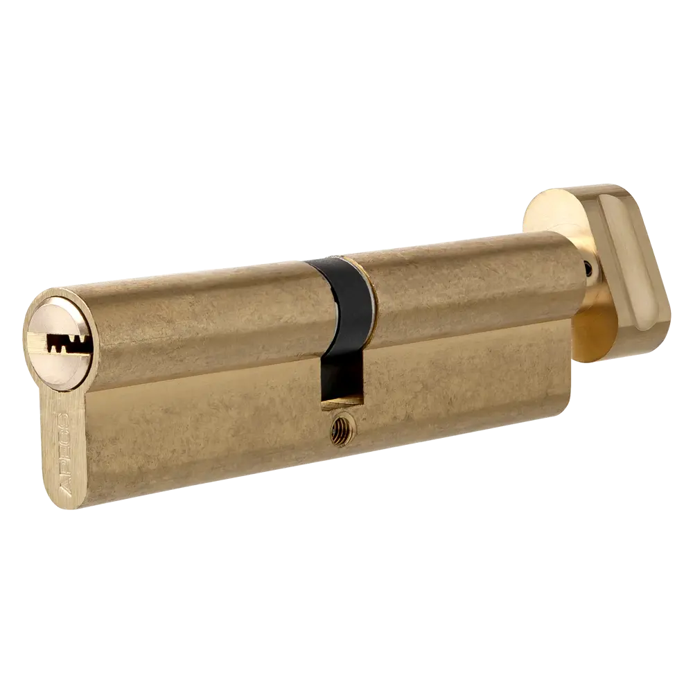 Цилиндр Apecs SM-110-C-G, 55x55 мм, ключ/вертушка, цвет золото ЦИЛИНДР APECSSM-110-C-G КЛ-ВЕРТ STLM-2032359