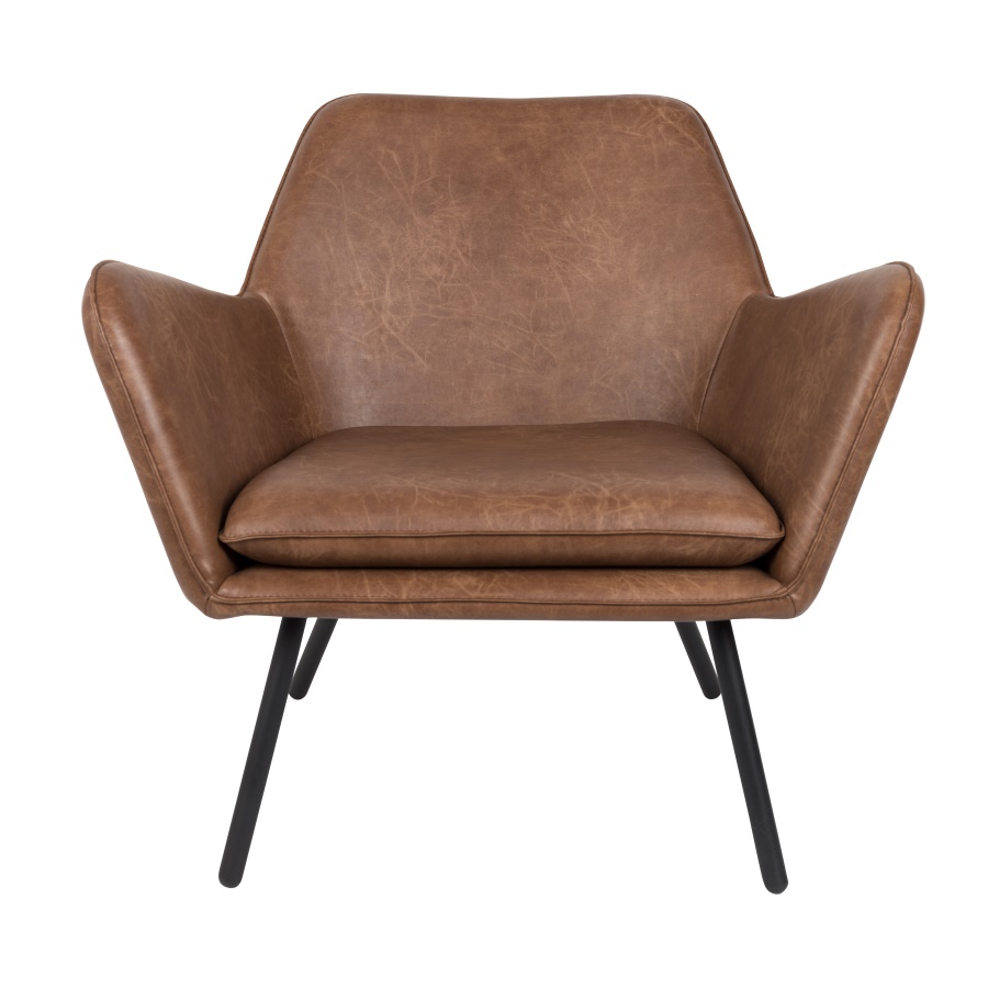 Лаунж кресло Bon коричневое White Label Living 3100040 - Вид №7