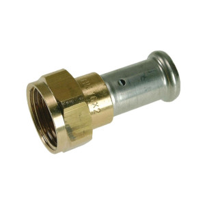 93705965 Муфта накидная гайка плоское уплотнение латунь пресс 20x3/4" STLM-0550480 HENCO