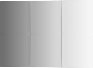 BY 1527 Зеркальная плитка с фацетом 15 mm - комплект 6 шт EVOFORM Refractive