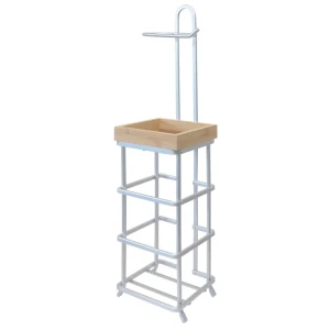 Стойка для туалетной бумаги Kaget с накопителем алюминий цвет серый