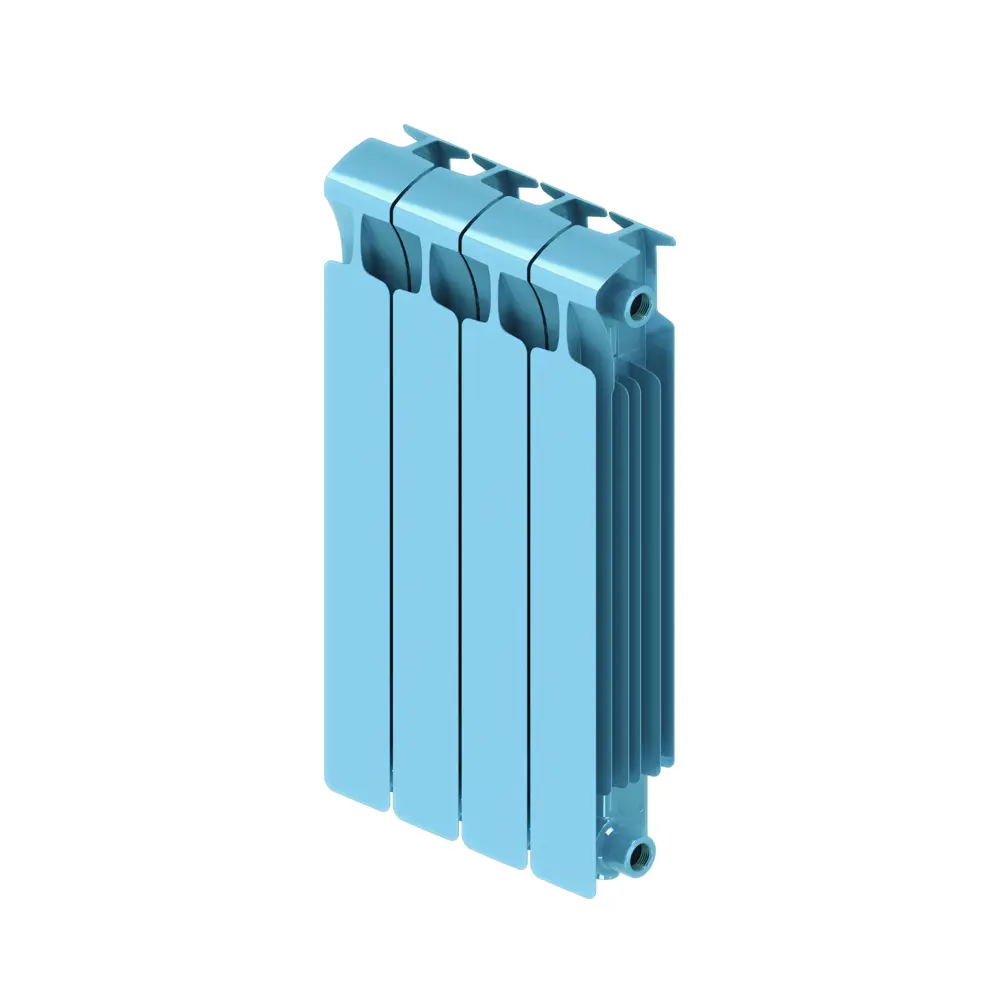 Радиатор секционный Rifar Monolit M50004RAL5024 500/100 4 секции боковое подключение биметалл голубой 82560828 STLM-2209880 - Вид №1
