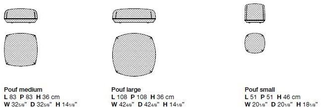 Kristalia Пуф из мягкой ткани Brioni sun-id-1345097 - Вид №1