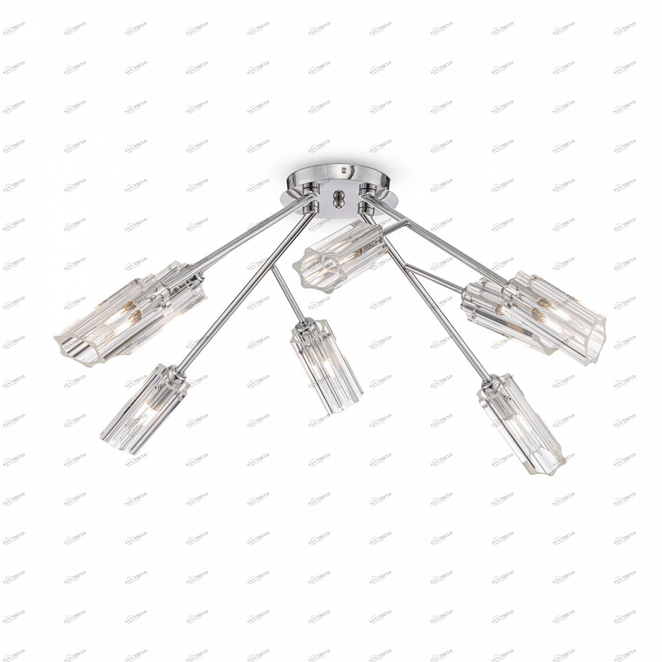 Светильник потолочный на 8 ламп хром Alma FR5097CL-08CH FREYA MODERN 00-3957016 Хром