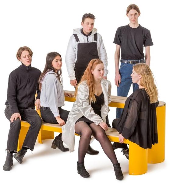 Nola Industrier Лакированная скамья без спинки Urban play U07-10 bench - Вид №5