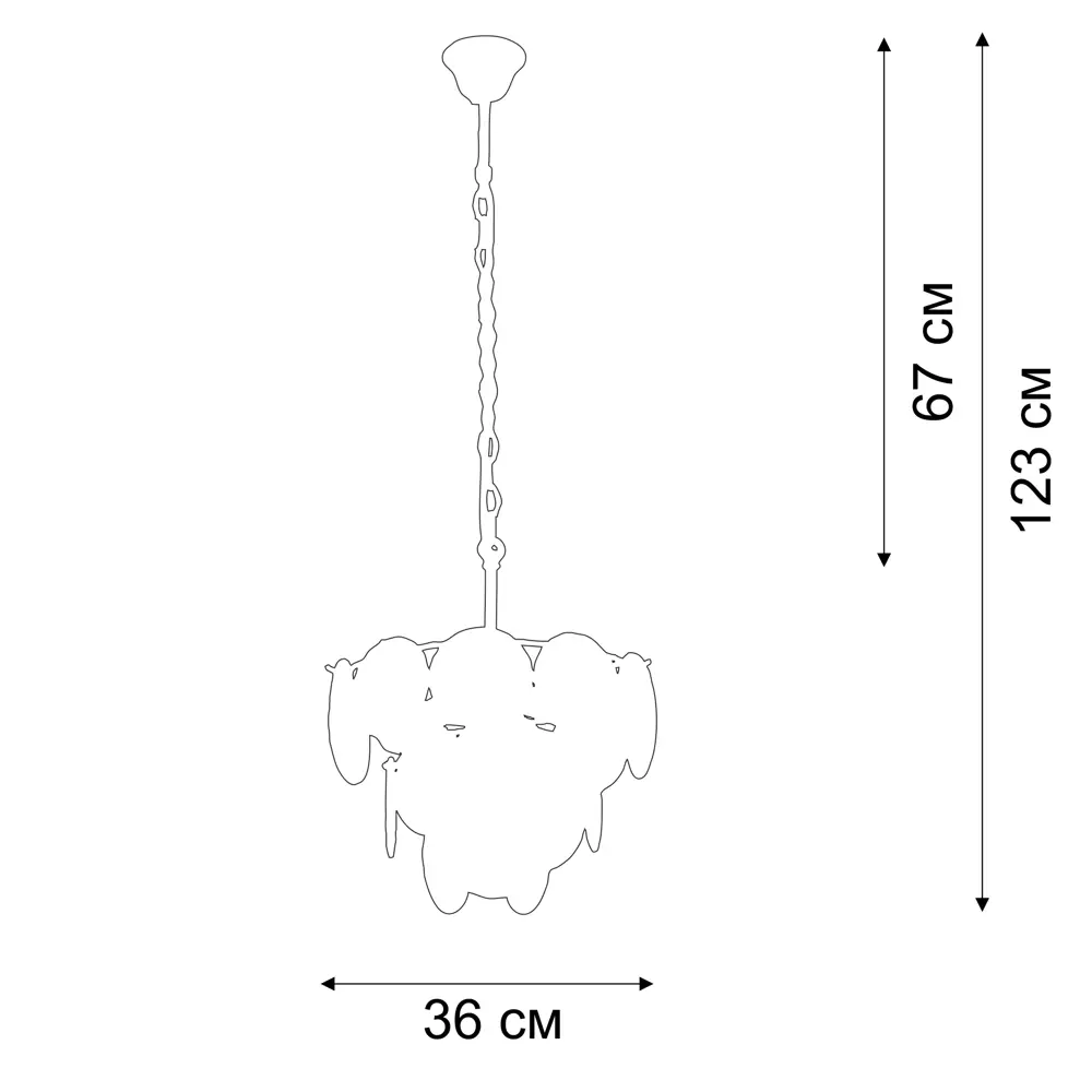 Люстра Vitaluce Асти — золотистое сияние для современных интерьеров 89385341 STLM-1337799 - Вид №5