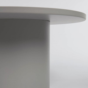 109402 Fleksa round side table in grey metal Ш 72 cm La Forma