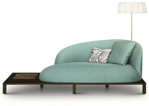 arflex Мягкий диван из ткани с деревянной основой Bonsai