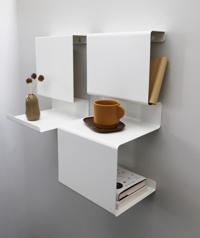 Anne Linde Настенный книжный шкаф из стали с порошковым покрытием sun-id-1515586 - Вид №2