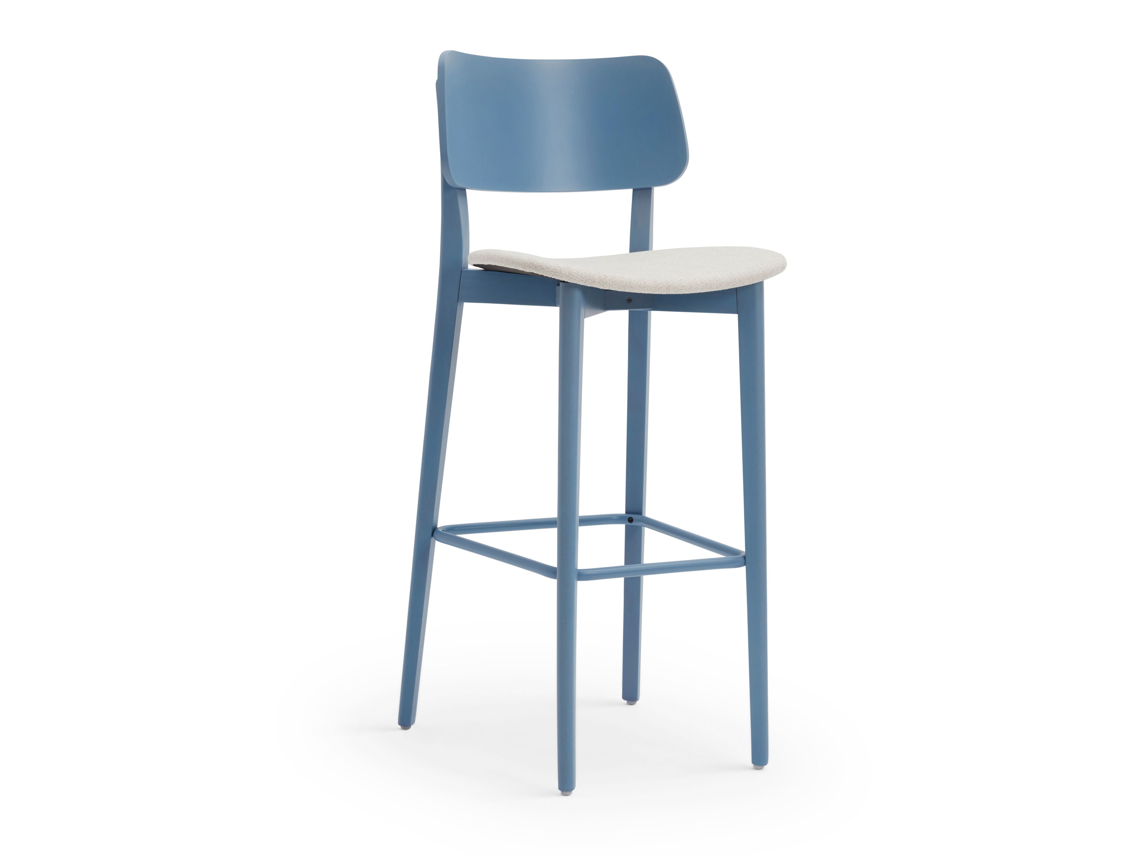 Высокий стул из бука с мягким сиденьем Origins 1971 Тула ARCH-00100365