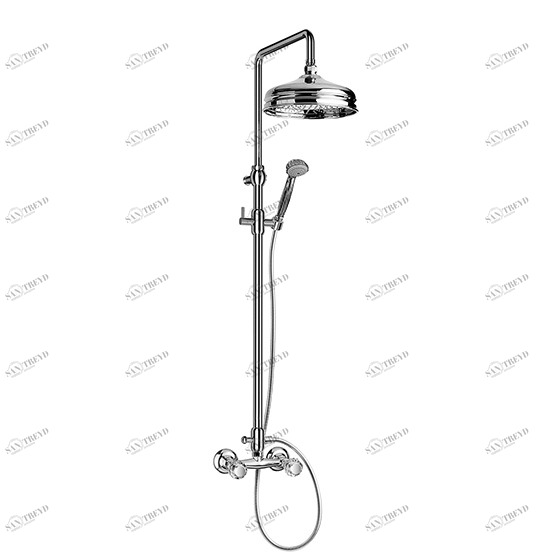 Смеситель для душа ½" настенный JOERGER Cronos Crystal 637.20.410.000-AA