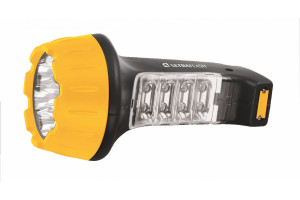 15279235 Фонарь LED3818 (аккум 220В, черн /желт, 7+8 LED, 2 режима, SLA, пластик, коробка) 10973 Ultraflash