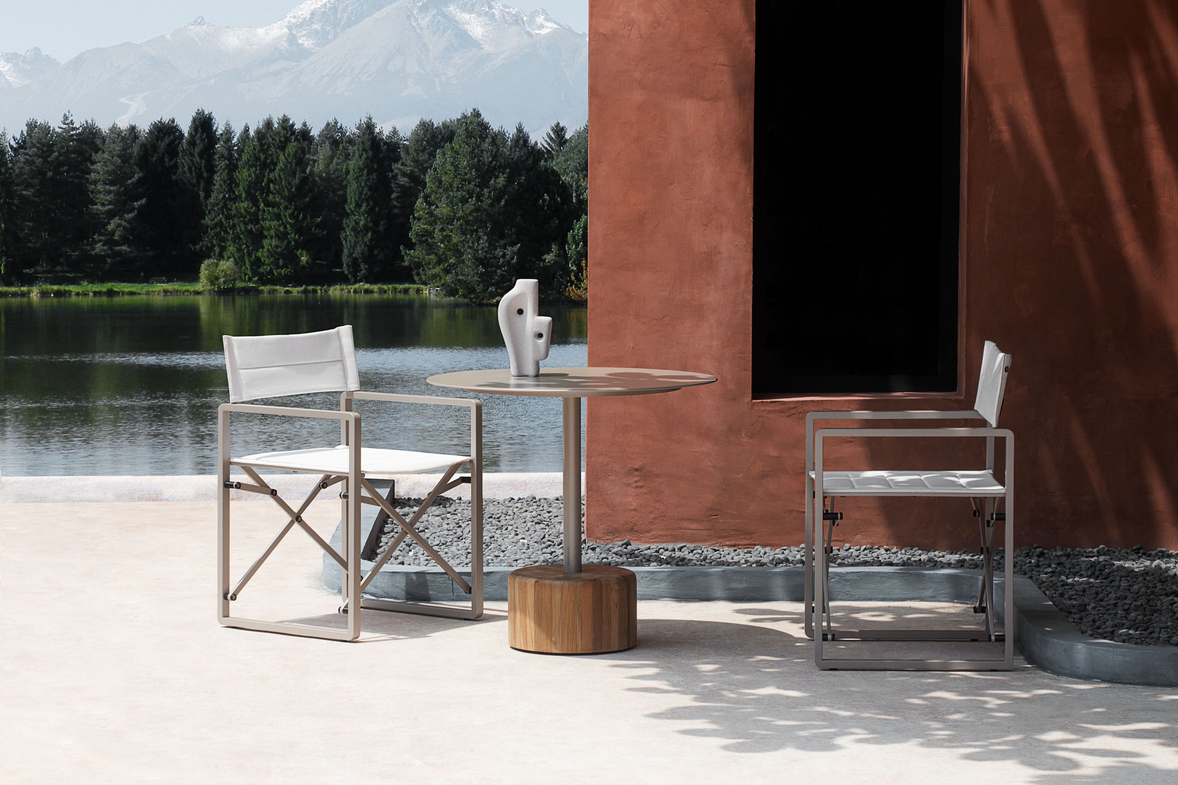 Круглый стол с верхней частью HPL и каменным основанием MAMAGREEN Glyph ARCH-00064911 - Вид №10