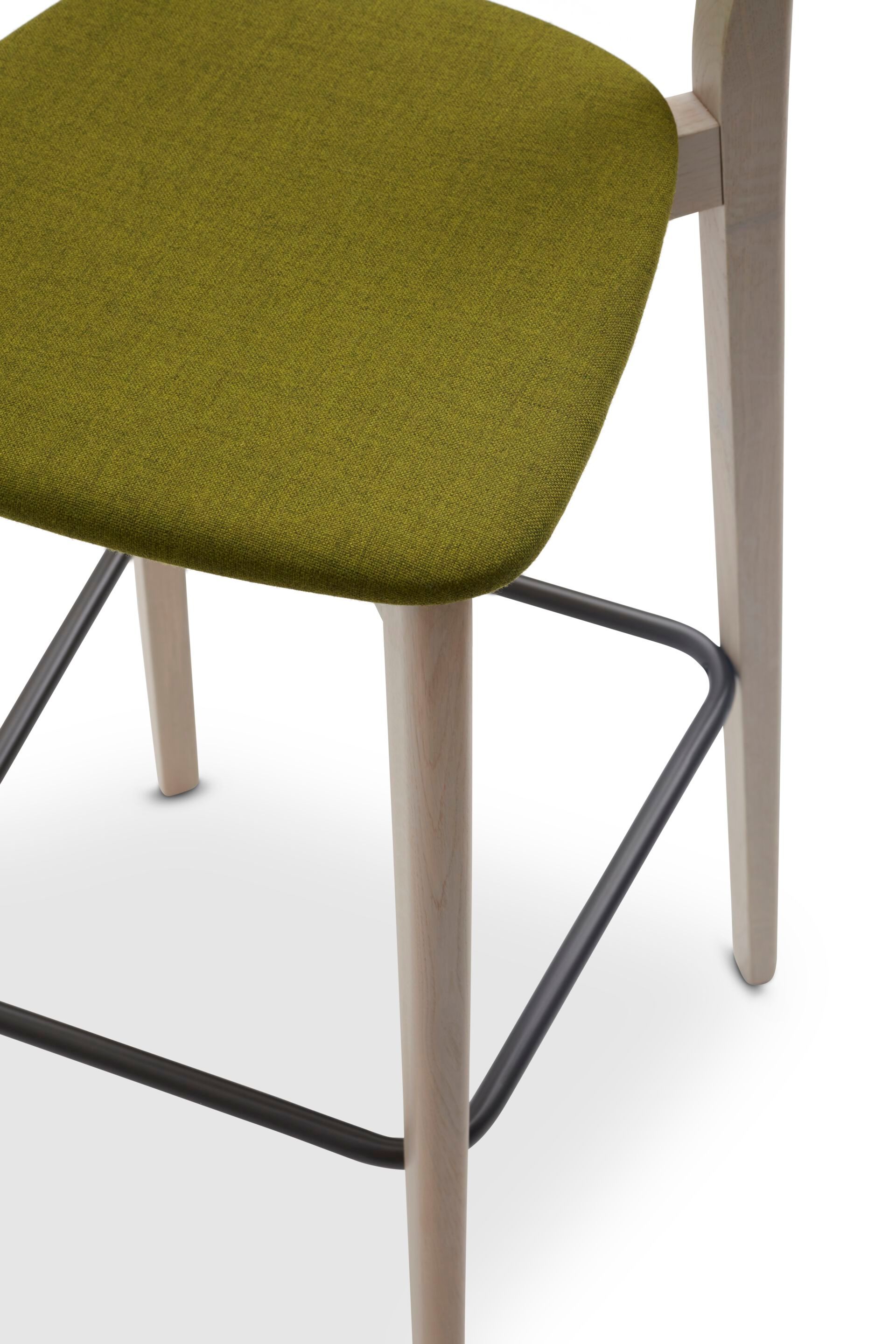 Высокий стул из бука с мягким сиденьем Origins 1971 Kat ARCH-00013027 - Вид №1