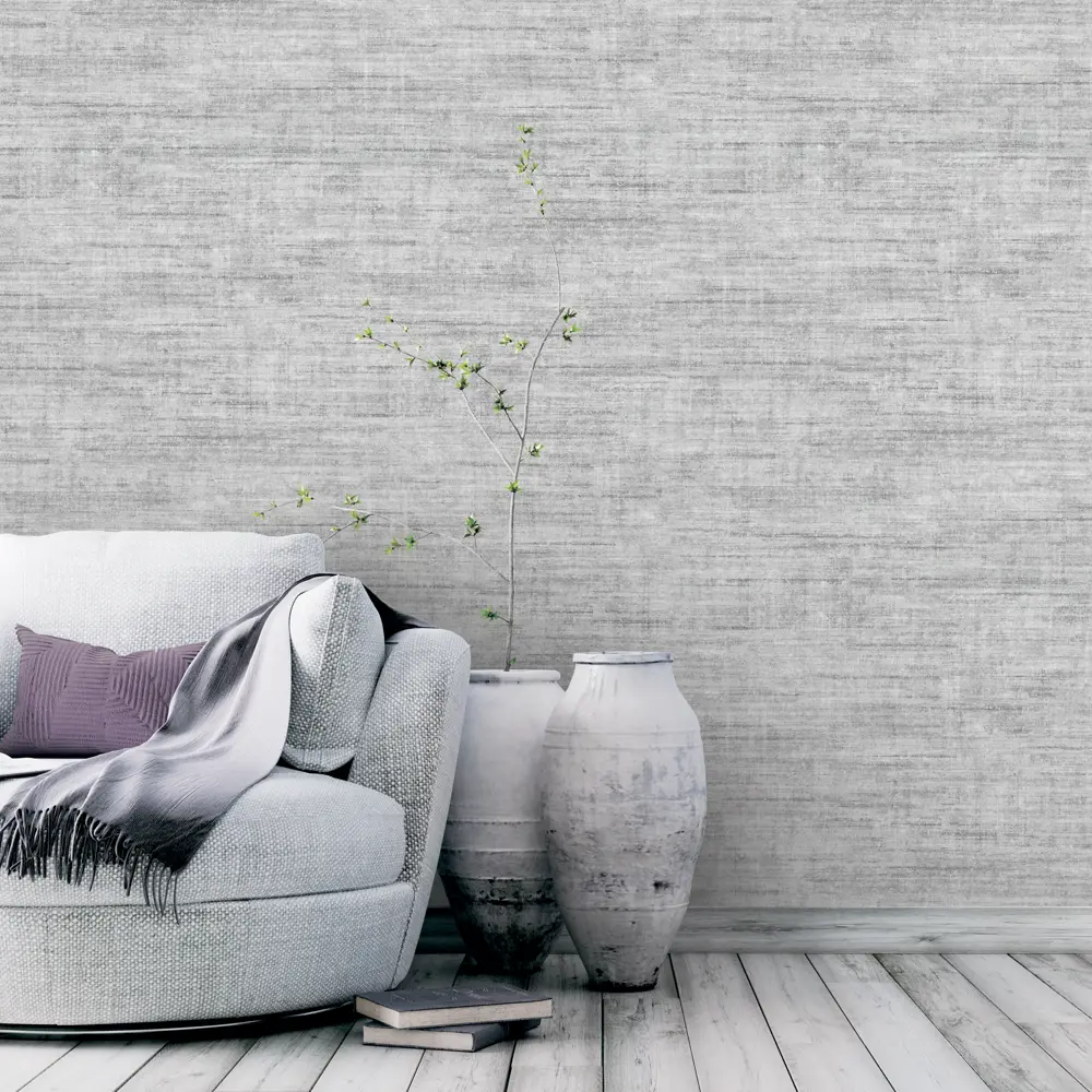 Флизелиновые обои DOMANI CASA Кампари темно-серые с полосатым рисунком 89440757 STLM-1583323 - Вид №3