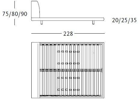 Zanotta Двуспальная кровать с мягким изголовьем Greg sun-id-1487755 - Вид №3
