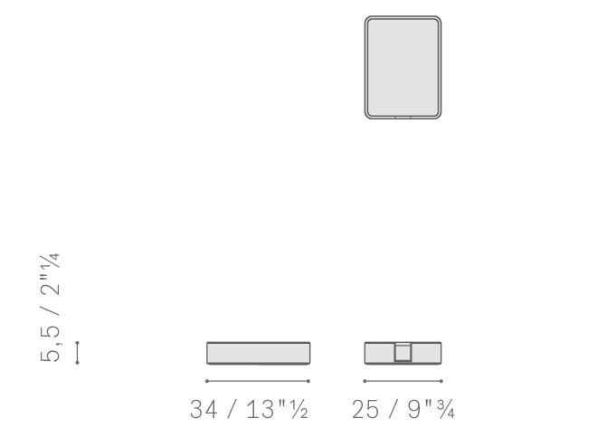 Кожаный лоток для документов Poltrona Frau OFFICE COLLECTION ARCH-00009555 - Вид №3