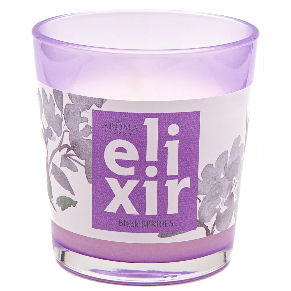 Ароматическая свеча Aroma Harmony Elixir Black Berries 140 г 89090937 STLM-2117181 Santreyd 