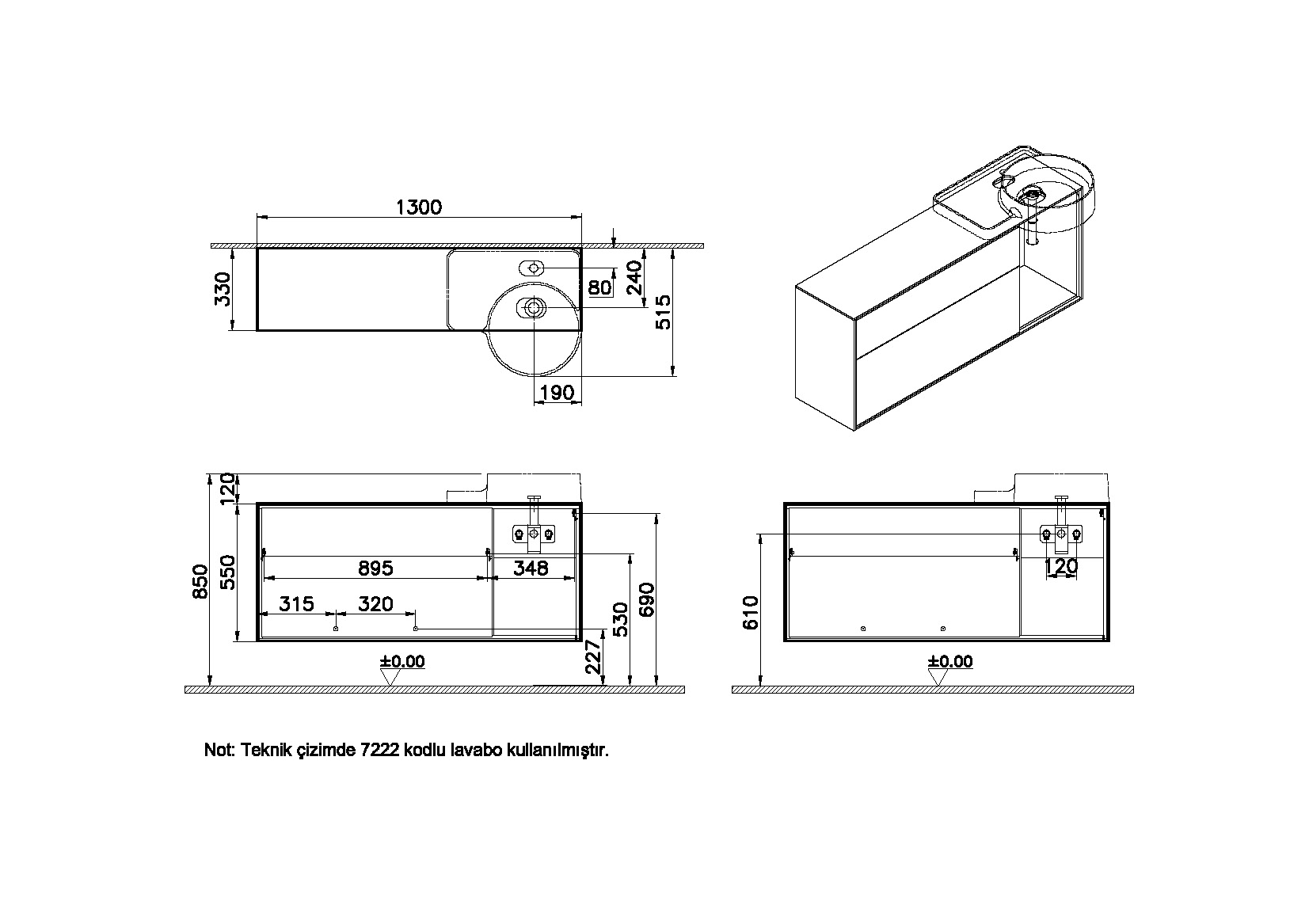 62447 Раковина Vitraglobal Voyage - Вид №1