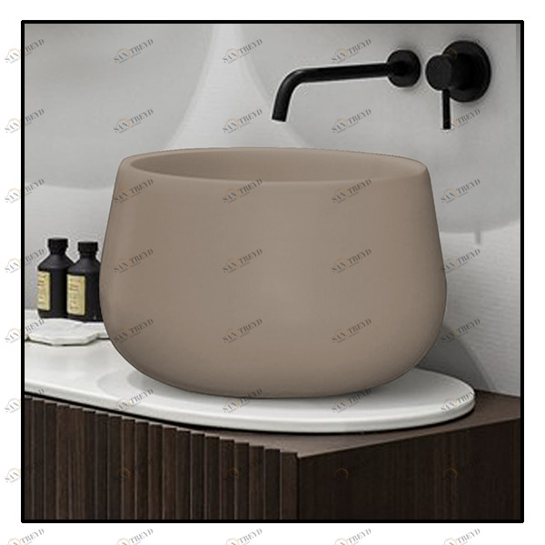 BATAAV Накладная раковина на столешницу  круглая Ceramica Cielo 