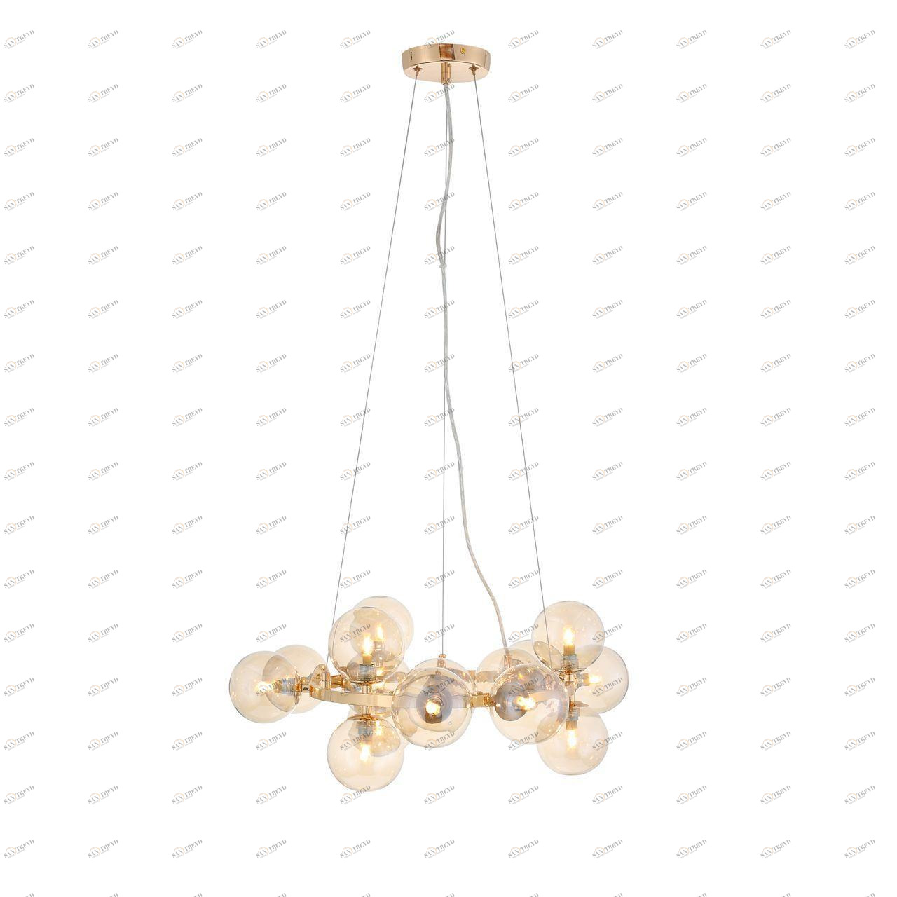Подвесная люстра ST Luce Parllaone SL435.203.15 ST LUCE ДИЗАЙНЕРСКИЕ, PARLLAONE, ШАР 187750 Золотой 