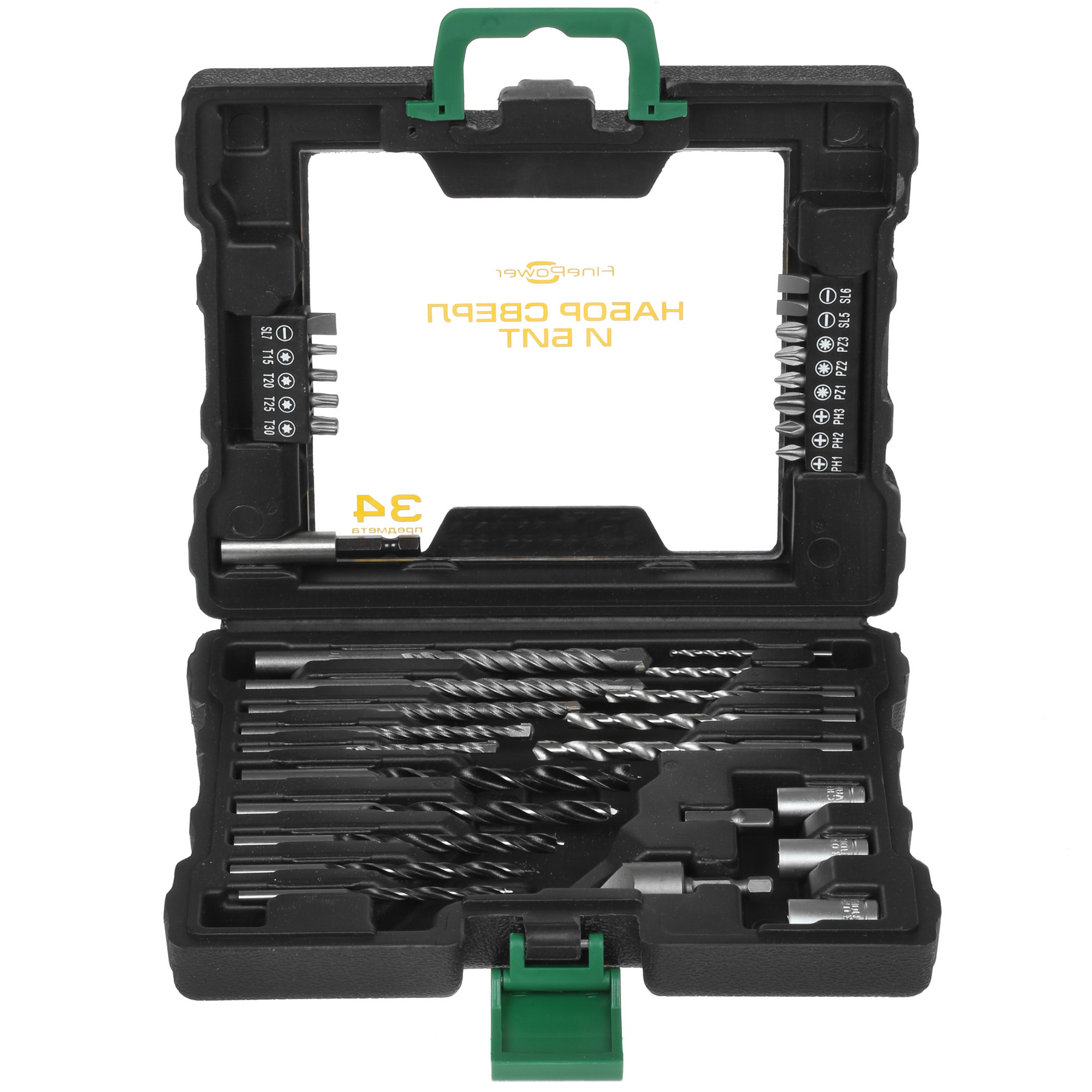 Набор бит и сверл FinePower DFD1020 4729363 STDN-0076455