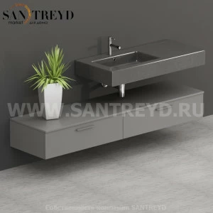 T19052TO2 Столешницы для использования в сочетании с тумбами и открытыми тумбами 190 см серая Globo ARREDO WOOD Италия