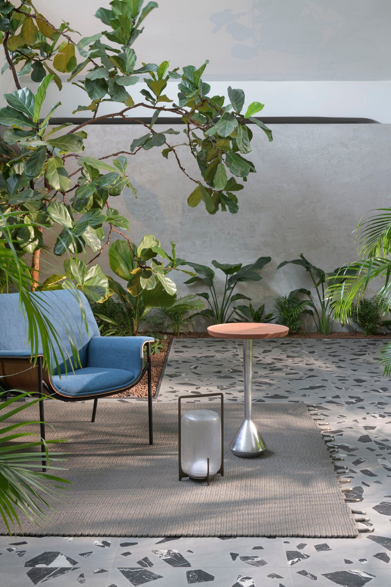 Круглый журнальный столик из переработанного алюминия Warli ISLAS ARCH-00017778 - Вид №4