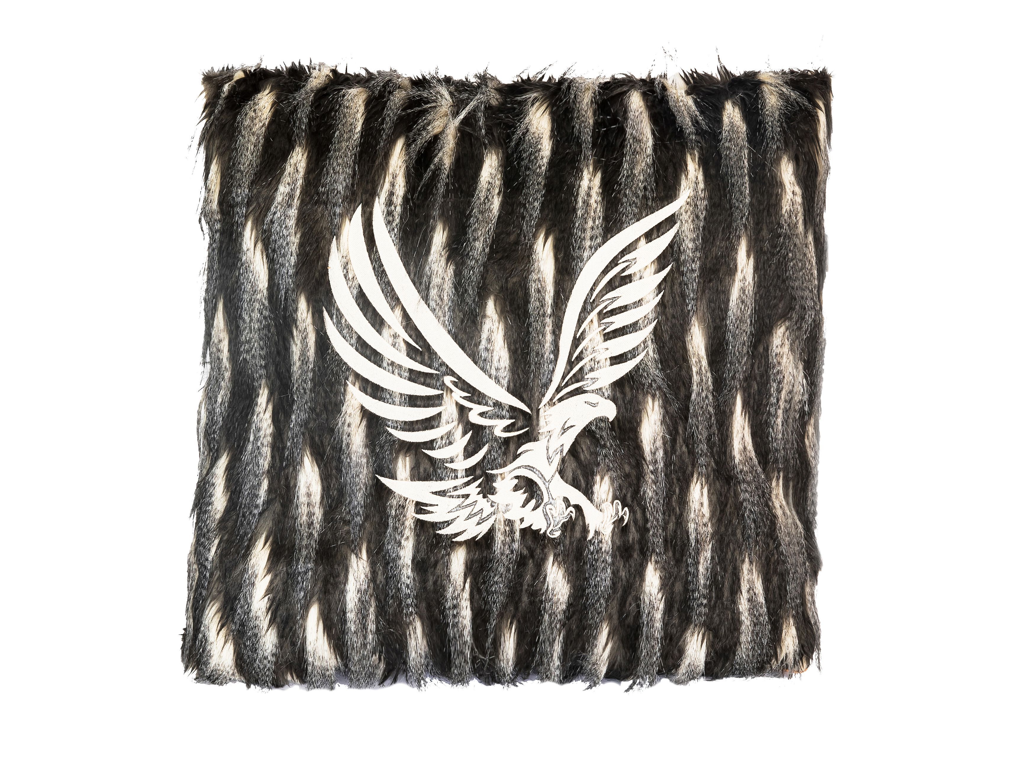 Вышитая вручную подушка из искусственного меха MX HOME Megeve ARCH-00067165