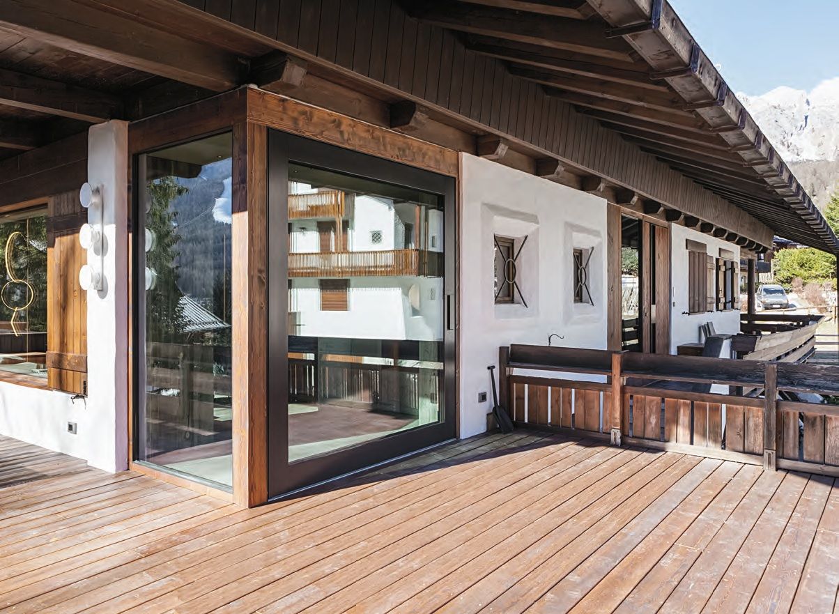 Алюминиевая и стеклянная бронированная входная дверь Oikos Nova ARCH-00075446 - Вид №12