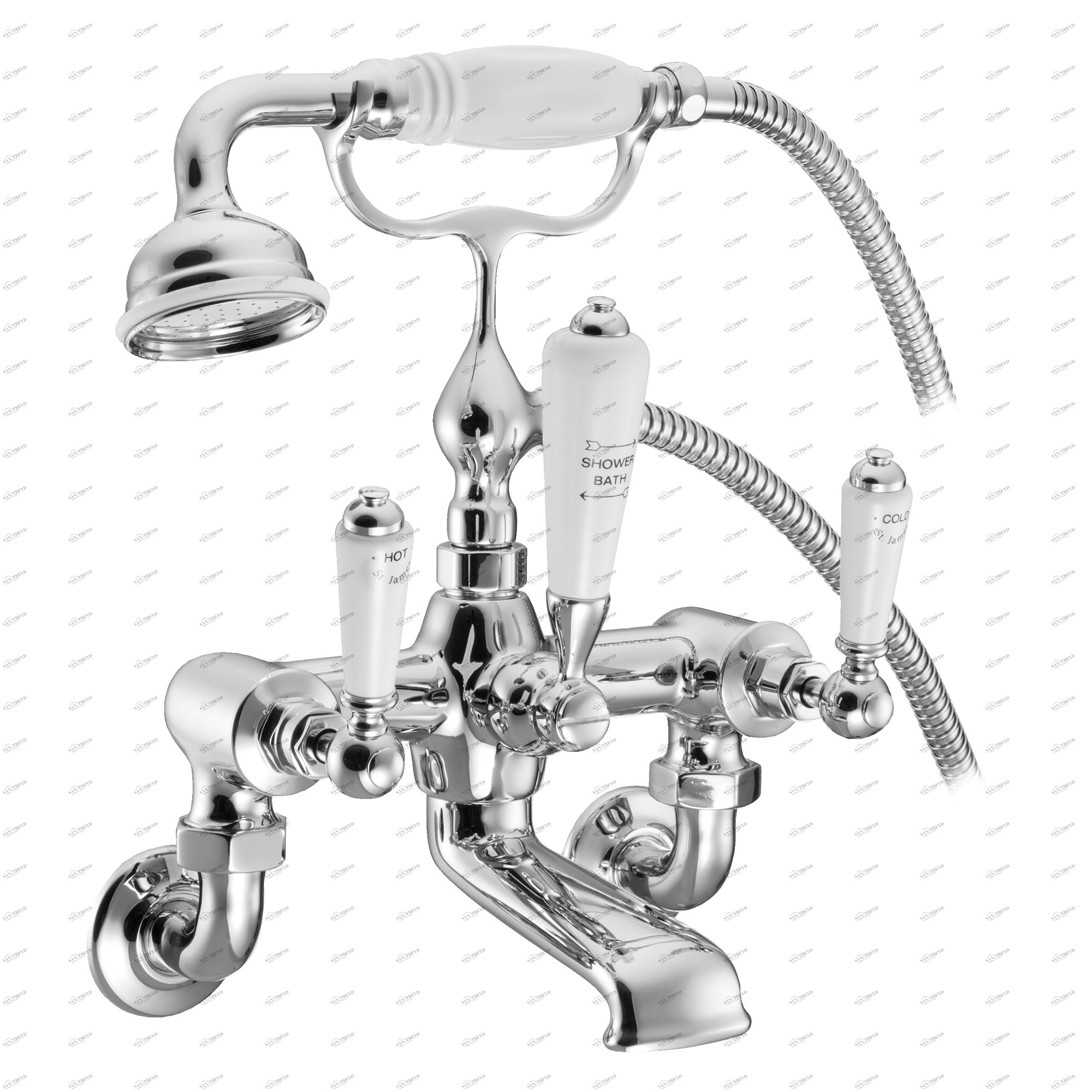 Traditional bathrooms Смеситель для ванны и душа ASCOT 3/4 " Tb350.514.ag 