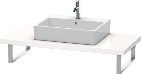 LC102C05353 L-Cube Консоль для накладных раковин и встраиваемых умывальников Каштан темный, декор Duravit - Вид №1