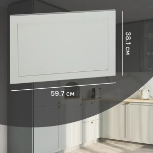 Фасад кухонный KONSENSA Кинель из массива ясеня серо-зеленый 59.7x38.1 см 89398710