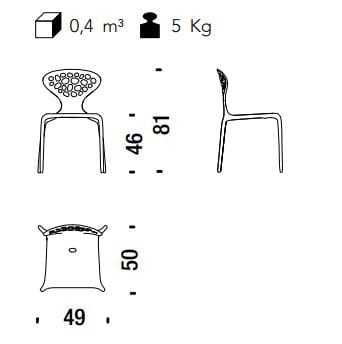 Штабелируемый стул из полипропилена MOROSO Сверхъестественное ARCH-00133513 - Вид №28