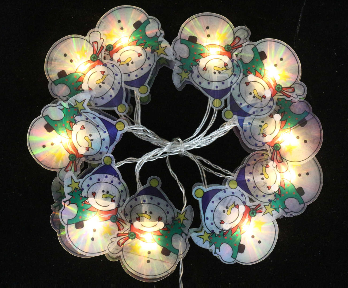 DZ-087-458 гирлянда 10LED SNOWMAN TO4ROOMS  - Вид №1