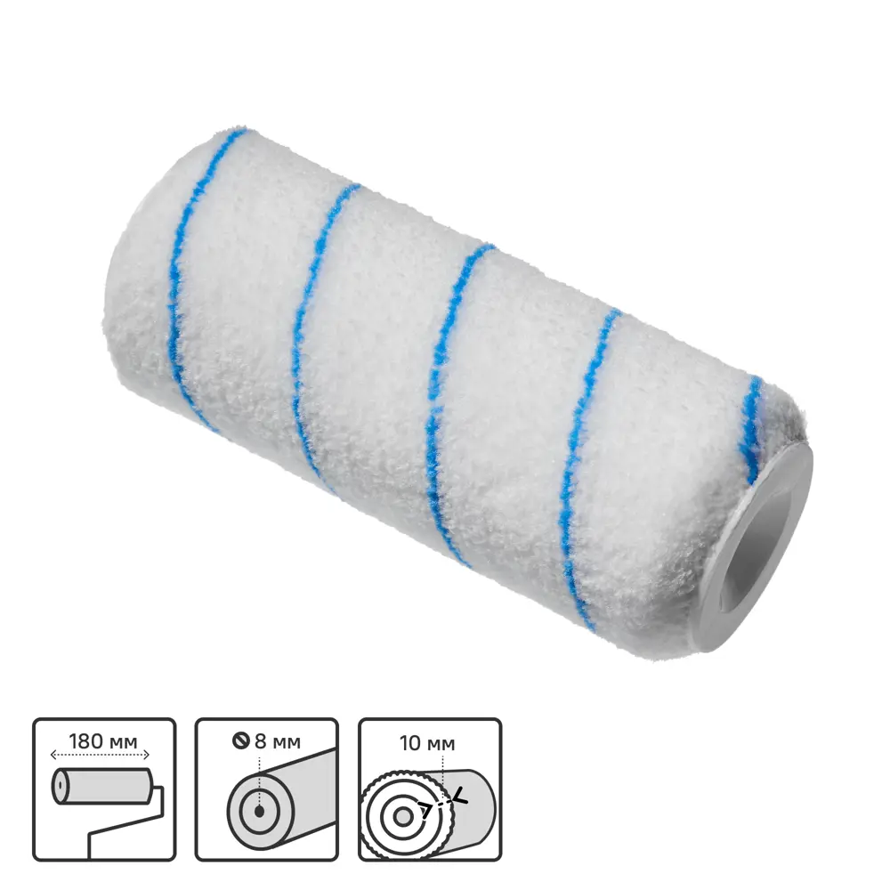 Валик Dexter для идеального нанесения водных красок 180 мм 82800680 STLM-0036138