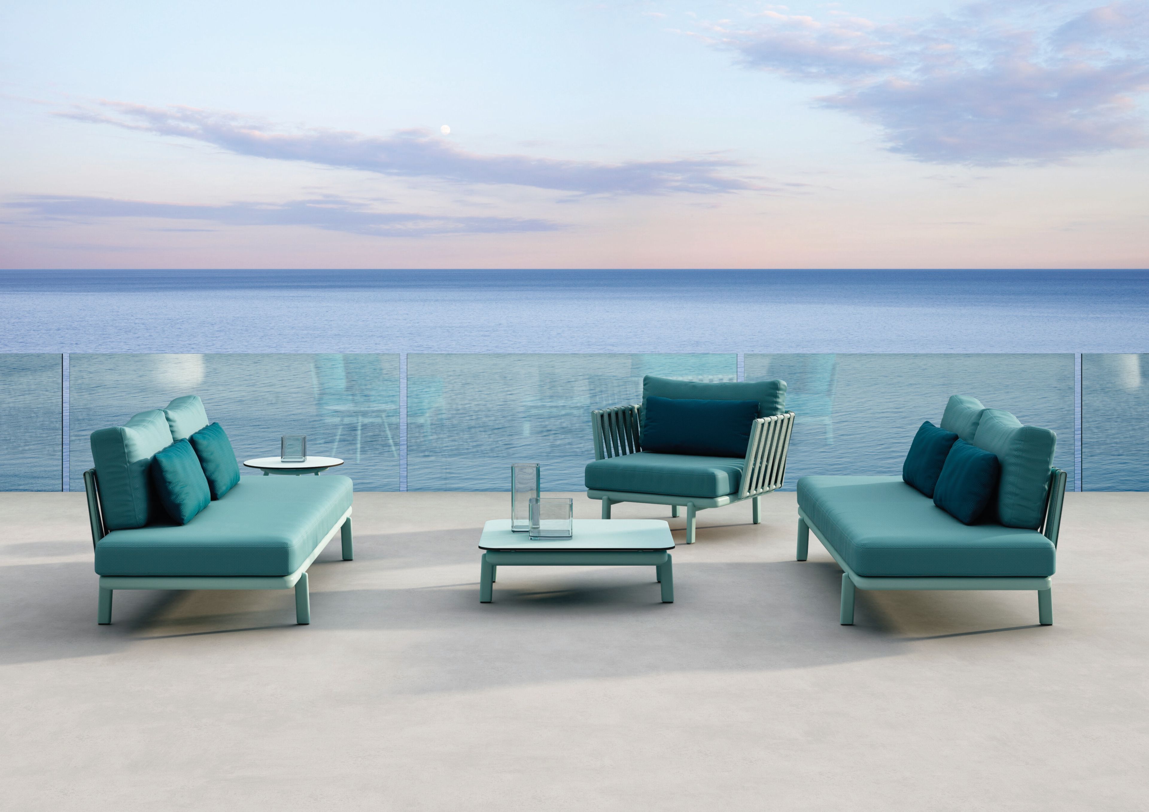 2-местный тканевый садовый диван Resol Anthea ARCH-00073146 - Вид №2