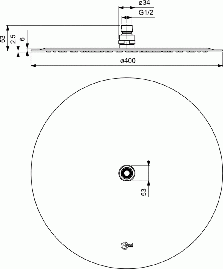 B0386MY Верхний душ Ideal Standard IDEALRAIN LUXE - Вид №2