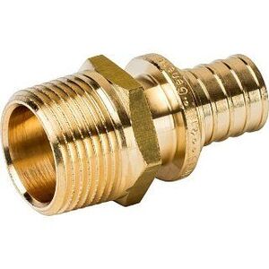 Переходник НР 25x1/2" аксиальный для труб из сшитого полиэтилена STOUT
