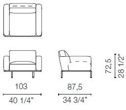 Cappellini Кресло со съемным чехлом Cap ferrat sun-id-1366307 - Вид №4