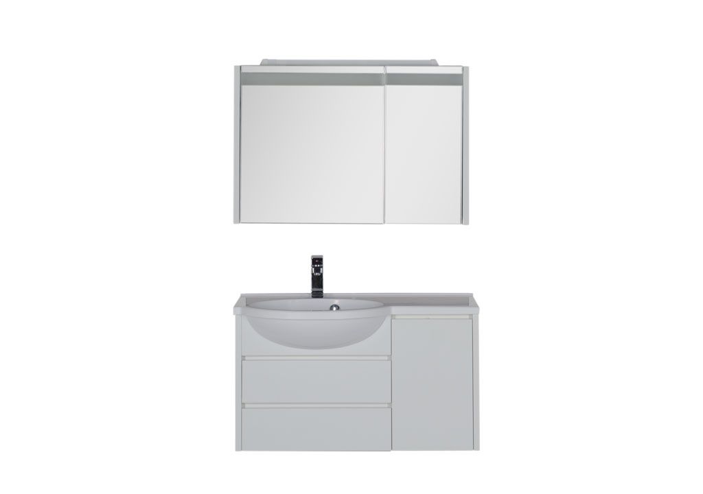 Мебель для ванной Aquanet Лайн 90 L белый 00167610 - Вид №2