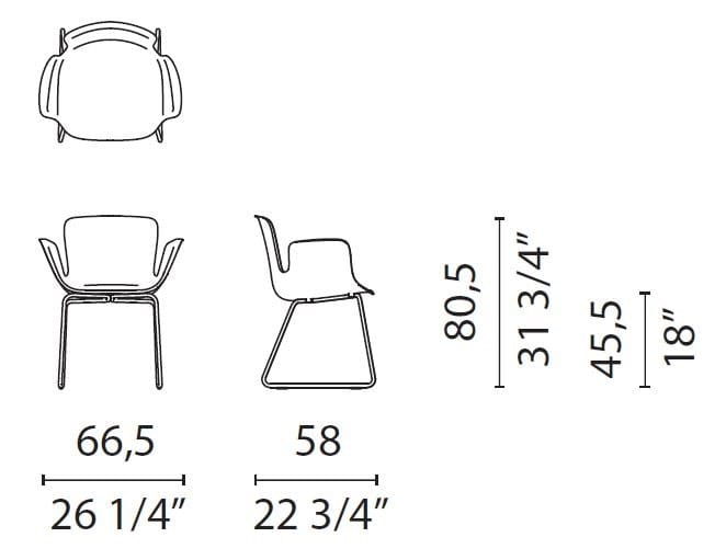 Поли сани стул CAPPELLINI Juli ARCH-00144949 - Вид №3